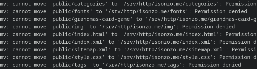 mv /srv/hhtp/ permission denied